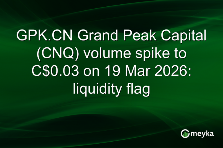 GPK.CN Grand Peak Capital (CNQ) volume spike to C$0.03 on 19 Mar 2026: liquidity flag