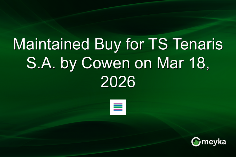 Maintained Buy for TS Tenaris S.A. by Cowen on Mar 18, 2026