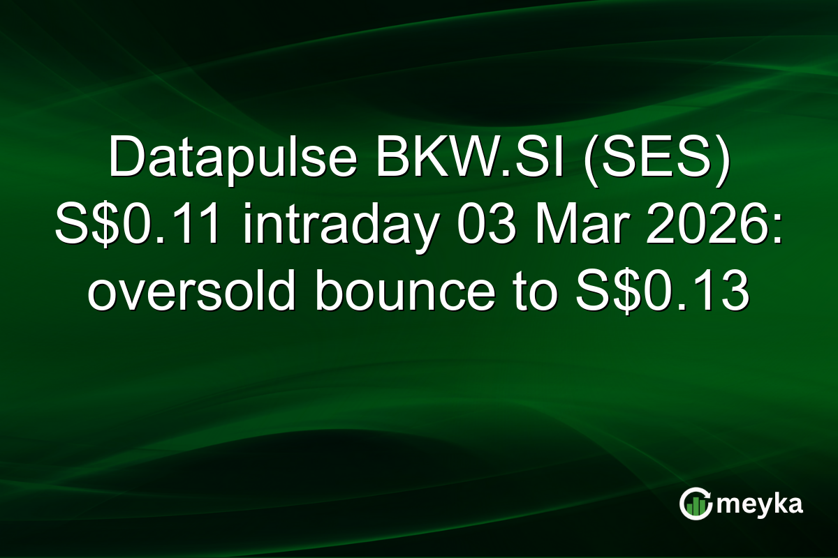 Datapulse BKW.SI (SES) S$0.11 intraday 03 Mar 2026: oversold bounce to S$0.13