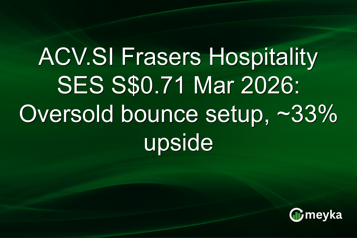 ACV.SI Frasers Hospitality SES S$0.71 Mar 2026: Oversold bounce setup, ~33% upside