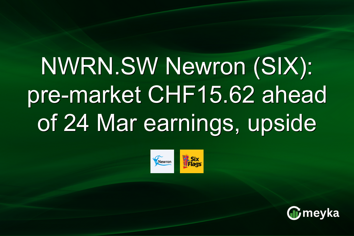 NWRN.SW Newron (SIX): pre-market CHF15.62 ahead of 24 Mar earnings, upside