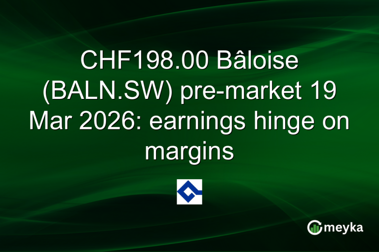 CHF198.00 Bâloise (BALN.SW) pre-market 19 Mar 2026: earnings hinge on margins