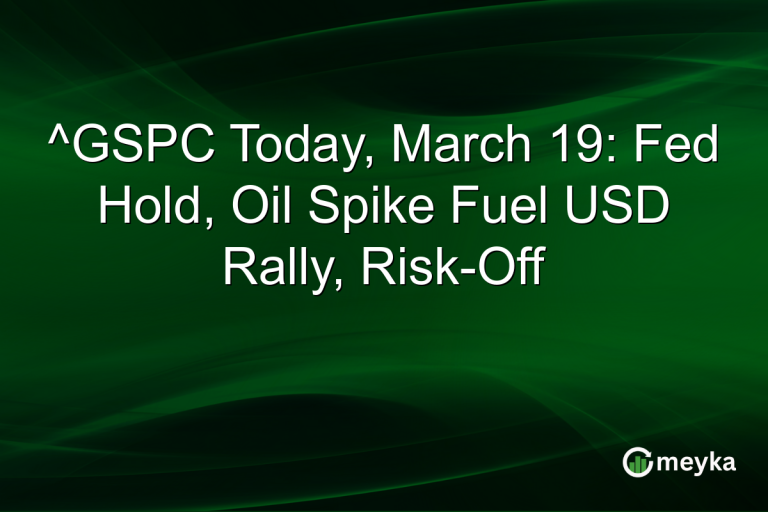 ^GSPC Today, March 19: Fed Hold, Oil Spike Fuel USD Rally, Risk-Off