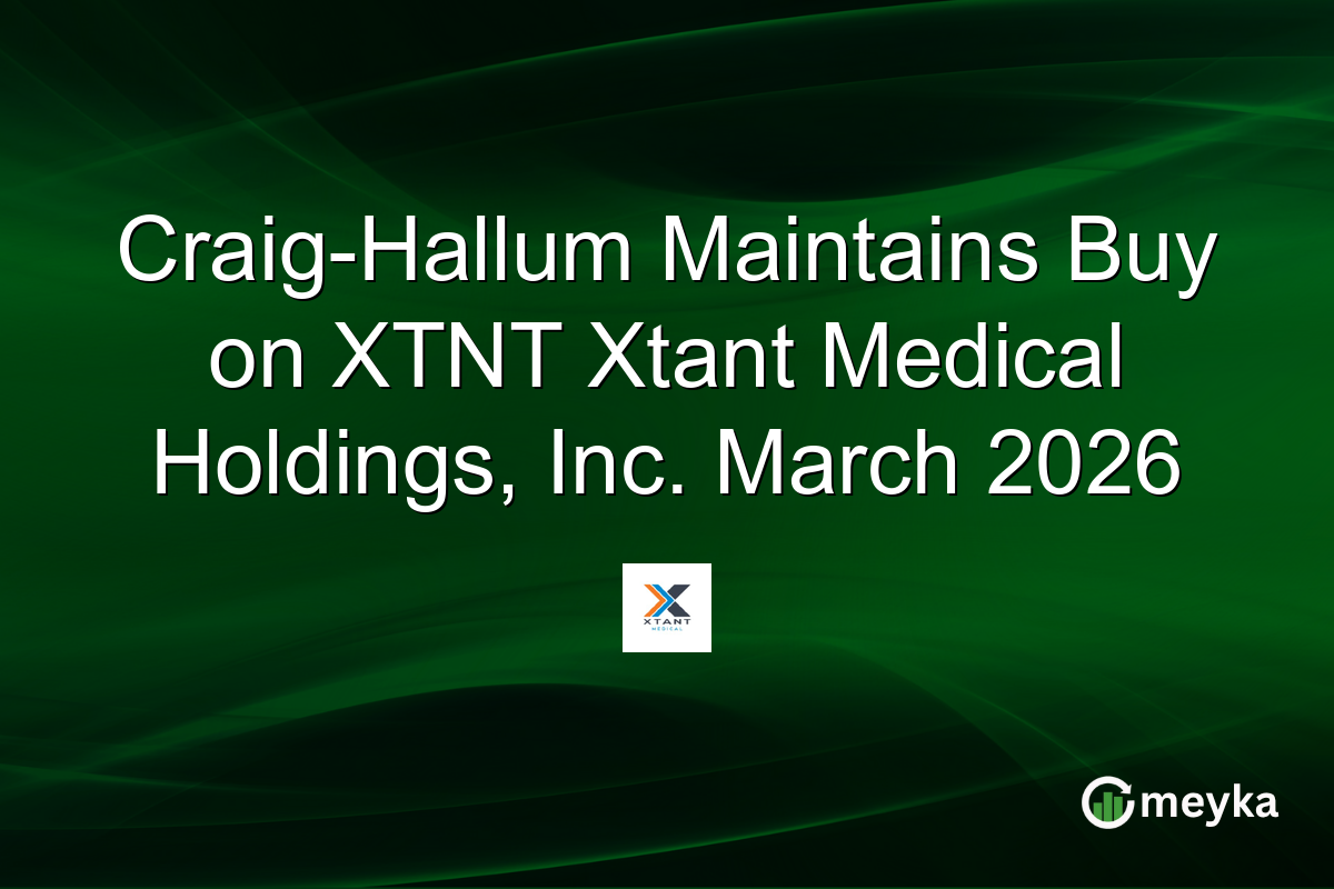 Craig-Hallum Maintains Buy on XTNT Xtant Medical Holdings, Inc. March 2026