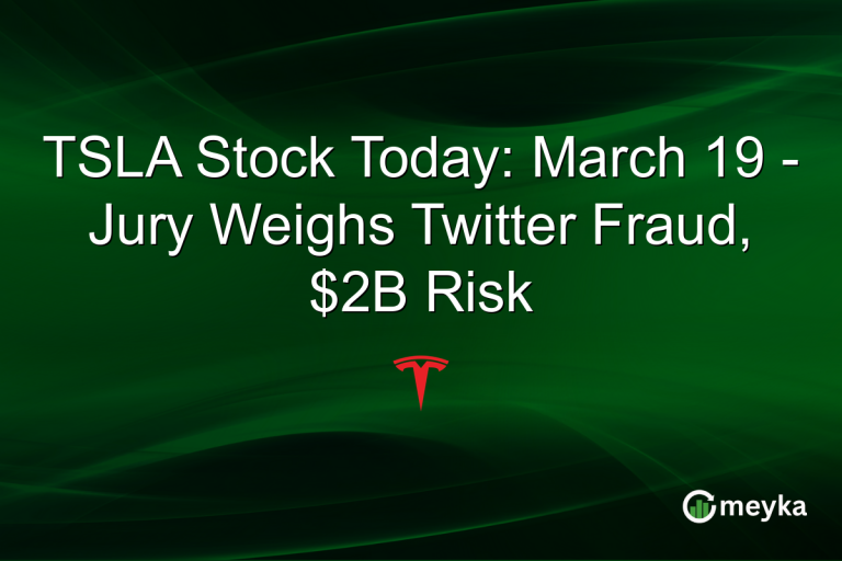 TSLA Stock Today: March 19 - Jury Weighs Twitter Fraud, $2B Risk