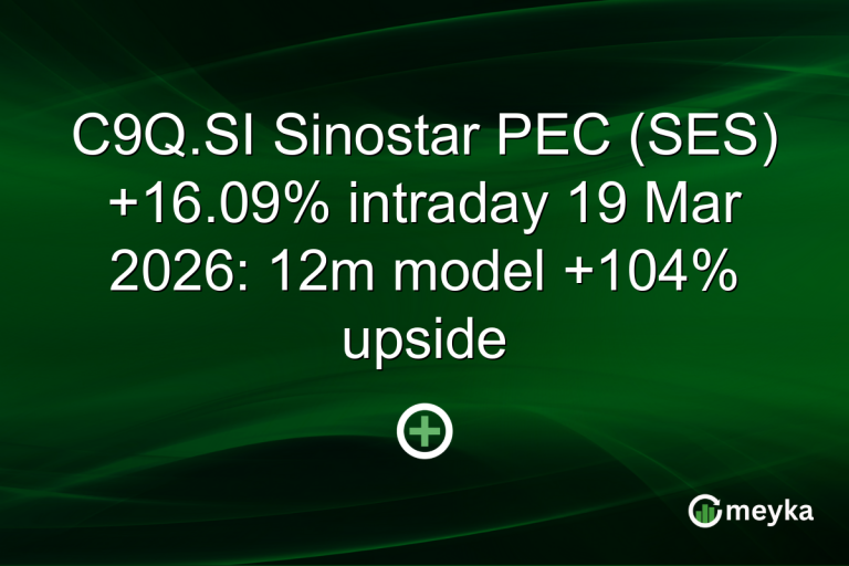 C9Q.SI Sinostar PEC (SES) +16.09% intraday 19 Mar 2026: 12m model +104% upside