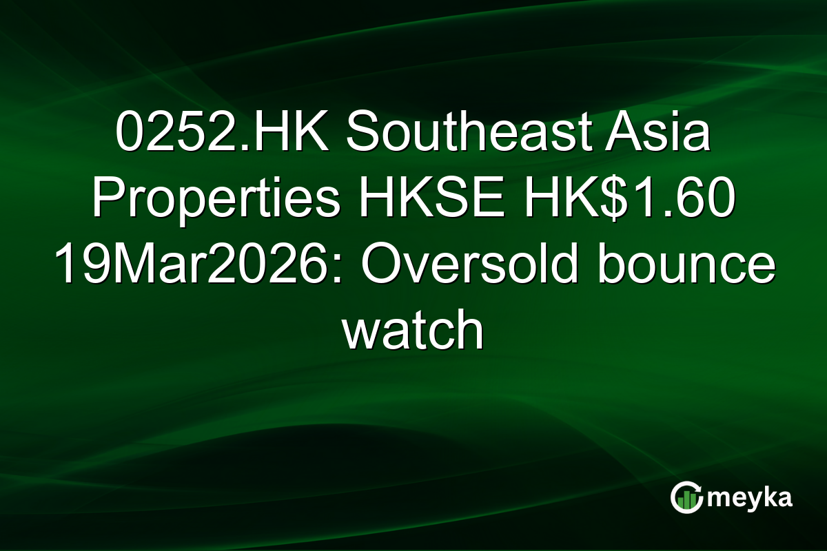 0252.HK Southeast Asia Properties HKSE HK$1.60 19Mar2026: Oversold bounce watch
