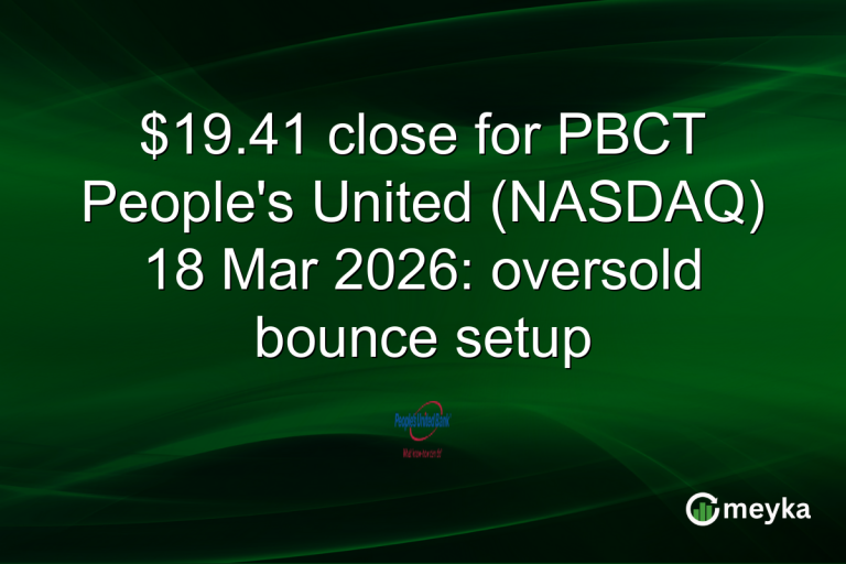 $19.41 close for PBCT People's United (NASDAQ) 18 Mar 2026: oversold bounce setup