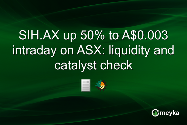 SIH.AX up 50% to A$0.003 intraday on ASX: liquidity and catalyst check