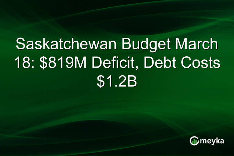 Saskatchewan Budget March 18: $819M Deficit, Debt Costs $1.2B