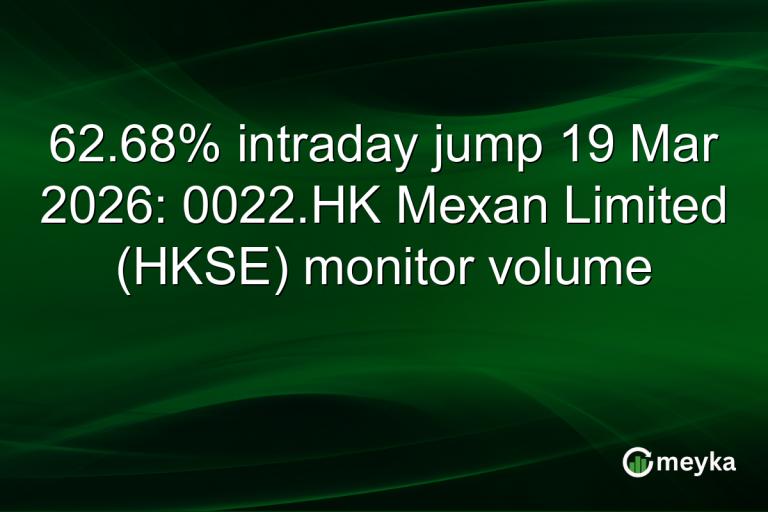 62.68% intraday jump 19 Mar 2026: 0022.HK Mexan Limited (HKSE) monitor volume