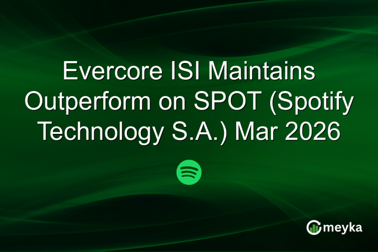 Evercore ISI Maintains Outperform on SPOT (Spotify Technology S.A.) Mar 2026