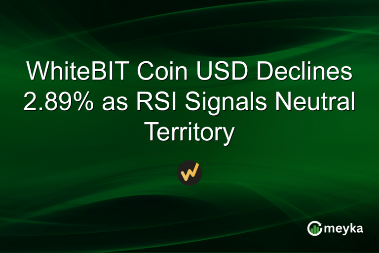 WhiteBIT Coin USD Declines 2.89% as RSI Signals Neutral Territory