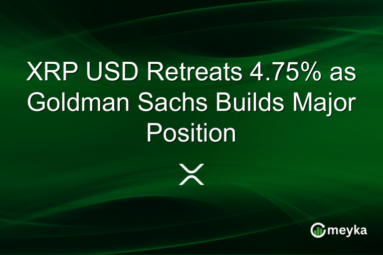 XRP USD Retreats 4.75% as Goldman Sachs Builds Major Position