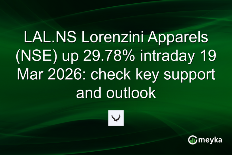 LAL.NS Lorenzini Apparels (NSE) up 29.78% intraday 19 Mar 2026: check key support and outlook