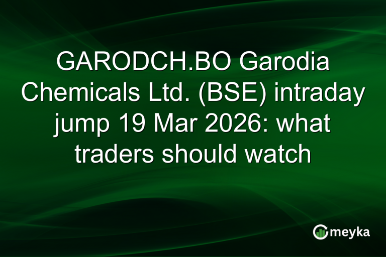 GARODCH.BO Garodia Chemicals Ltd. (BSE) intraday jump 19 Mar 2026: what traders should watch