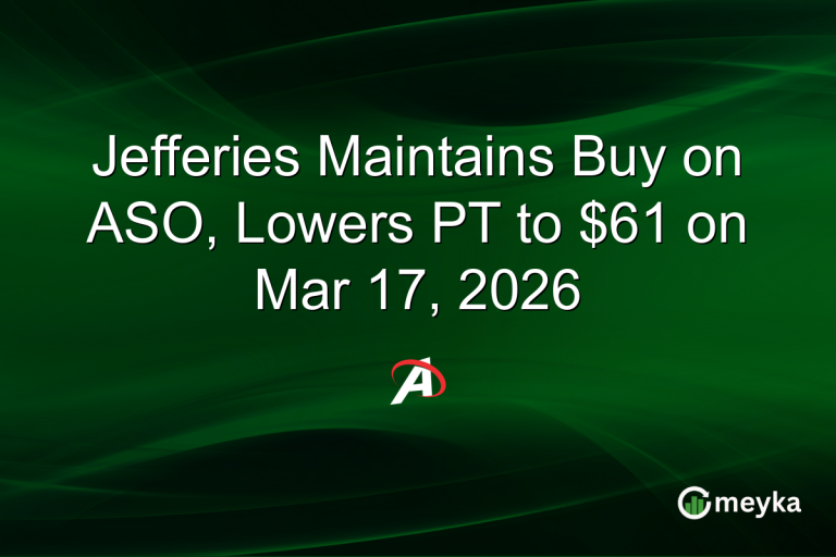 Jefferies Maintains Buy on ASO, Lowers PT to $61 on Mar 17, 2026