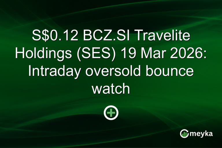 S$0.12 BCZ.SI Travelite Holdings (SES) 19 Mar 2026: Intraday oversold bounce watch