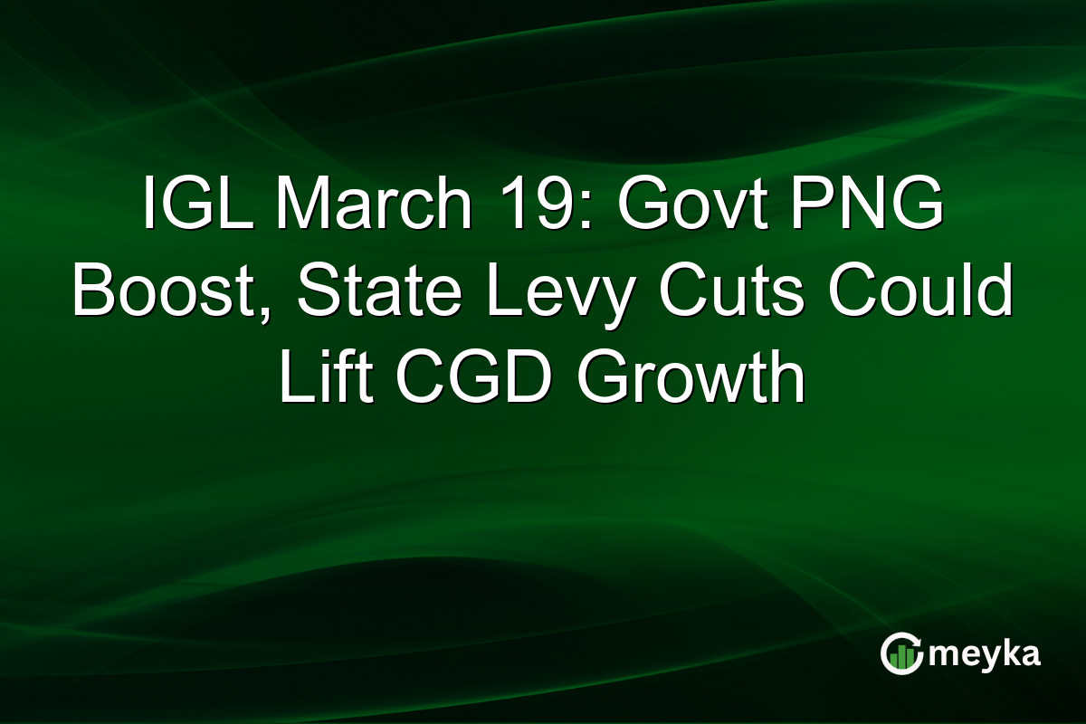 IGL March 19: Govt PNG Boost, State Levy Cuts Could Lift CGD Growth