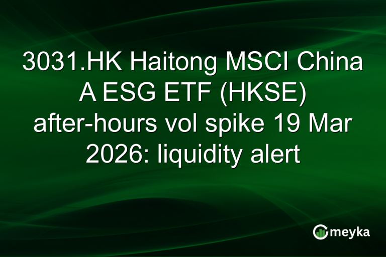 3031.HK Haitong MSCI China A ESG ETF (HKSE) after-hours vol spike 19 Mar 2026: liquidity alert