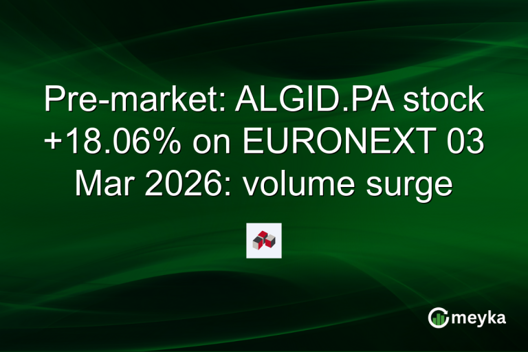 Pre-market: ALGID.PA stock +18.06% on EURONEXT 03 Mar 2026: volume surge