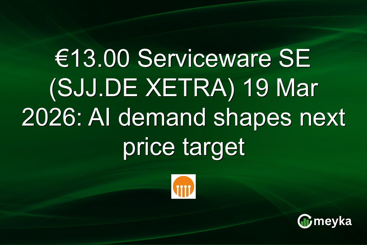 €13.00 Serviceware SE (SJJ.DE XETRA) 19 Mar 2026: AI demand shapes next price target