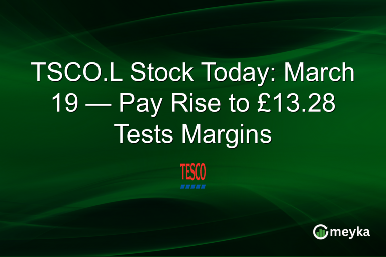 TSCO.L Stock Today: March 19 — Pay Rise to £13.28 Tests Margins
