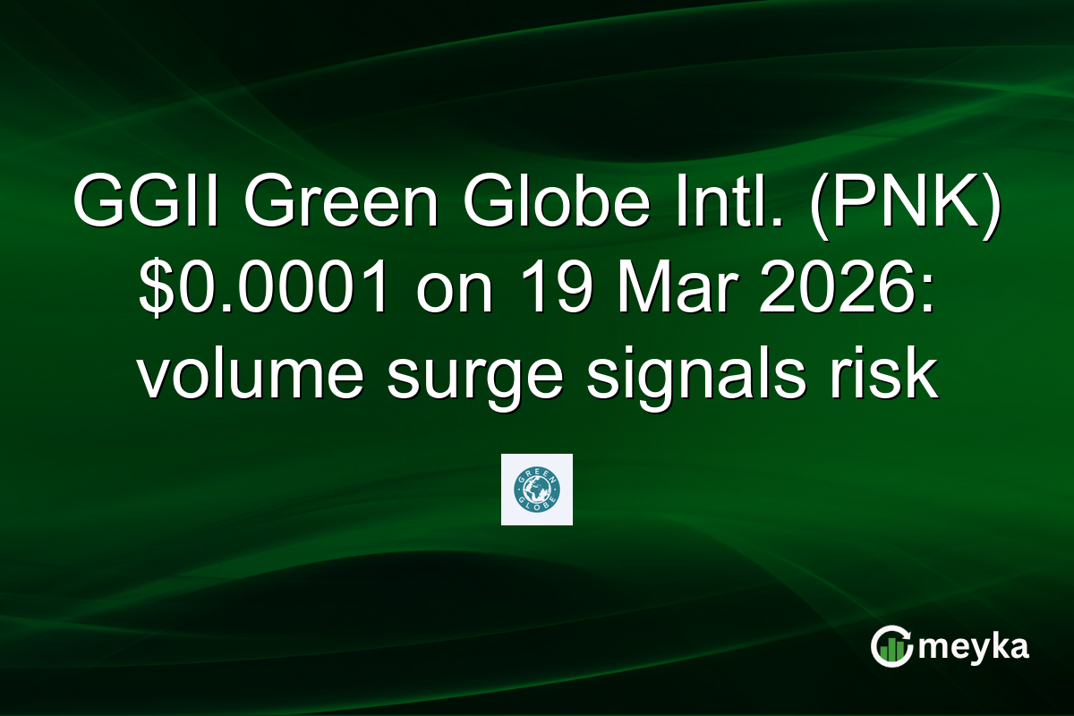 GGII Green Globe Intl. (PNK) $0.0001 on 19 Mar 2026: volume surge signals risk