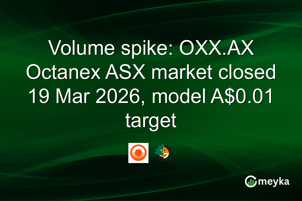 Volume spike: OXX.AX Octanex ASX market closed 19 Mar 2026, model A$0.01 target