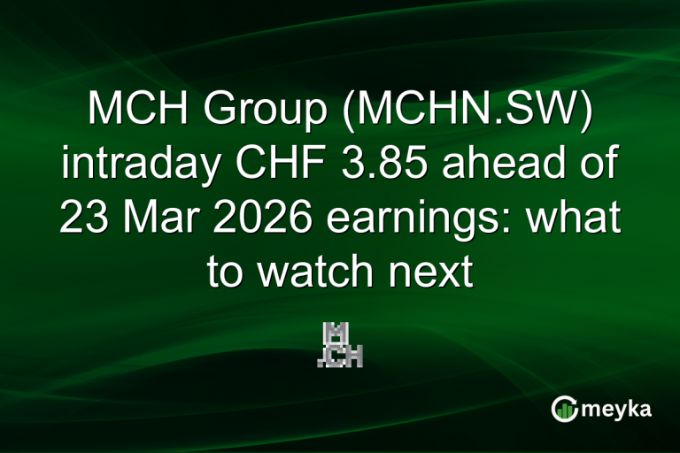 MCH Group (MCHN.SW) intraday CHF 3.85 ahead of 23 Mar 2026 earnings: what to watch next