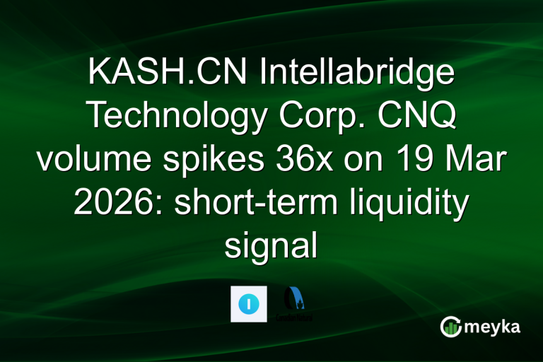 KASH.CN Intellabridge Technology Corp. CNQ volume spikes 36x on 19 Mar 2026: short-term liquidity signal