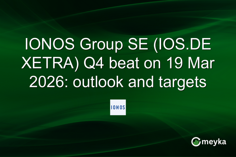 IONOS Group SE (IOS.DE XETRA) Q4 beat on 19 Mar 2026: outlook and targets