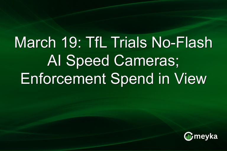 March 19: TfL Trials No-Flash AI Speed Cameras; Enforcement Spend in View