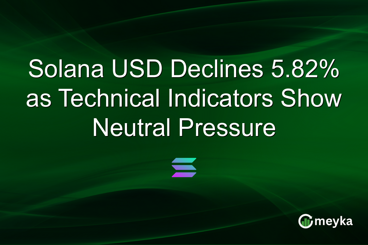 Solana USD Declines 5.82% as Technical Indicators Show Neutral Pressure