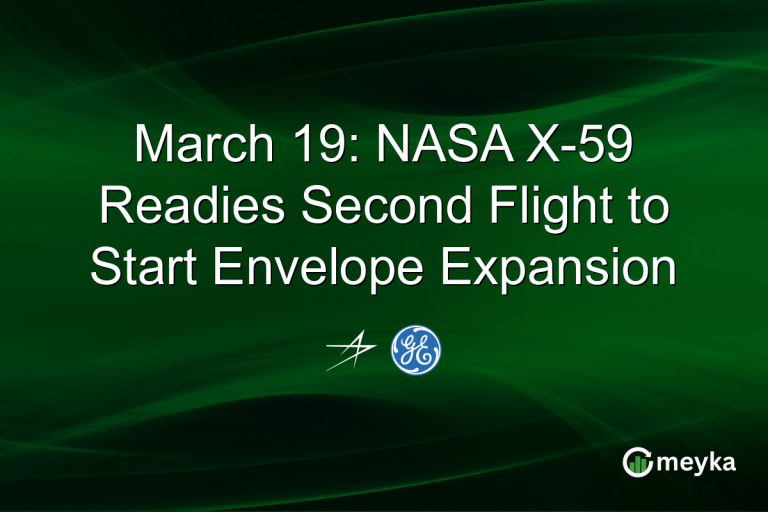 March 19: NASA X-59 Readies Second Flight to Start Envelope Expansion