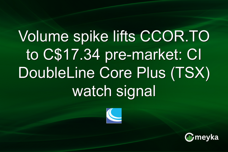 Volume spike lifts CCOR.TO to C$17.34 pre-market: CI DoubleLine Core Plus (TSX) watch signal