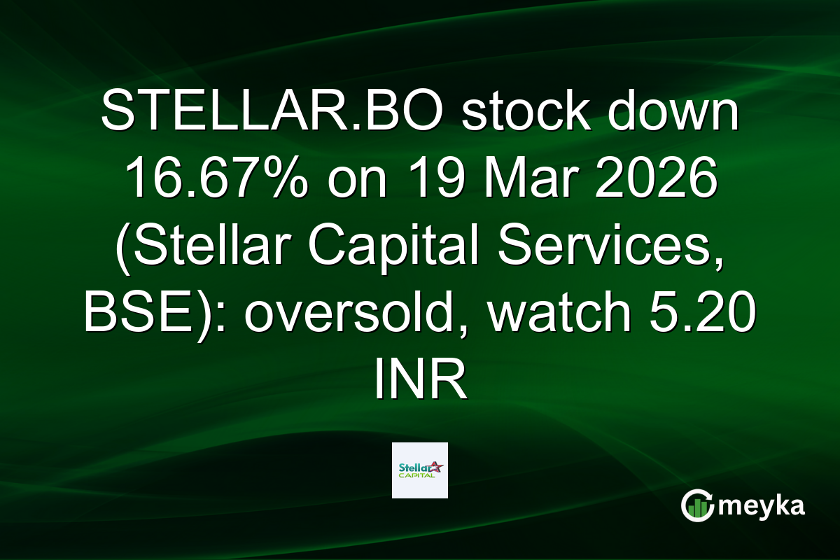 STELLAR.BO stock down 16.67% on 19 Mar 2026 (Stellar Capital Services, BSE): oversold, watch 5.20 INR