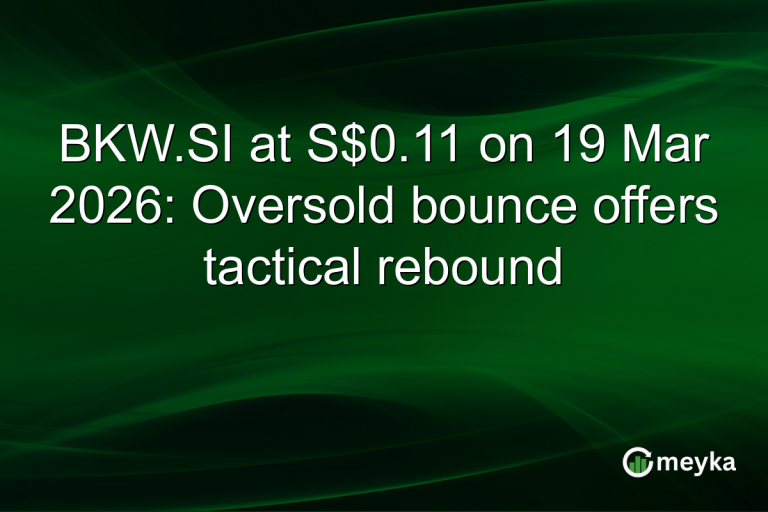BKW.SI at S$0.11 on 19 Mar 2026: Oversold bounce offers tactical rebound