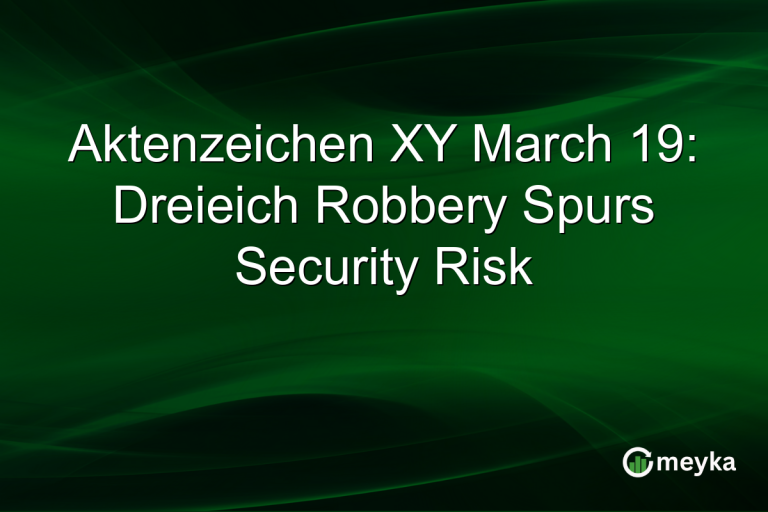Aktenzeichen XY March 19: Dreieich Robbery Spurs Security Risk