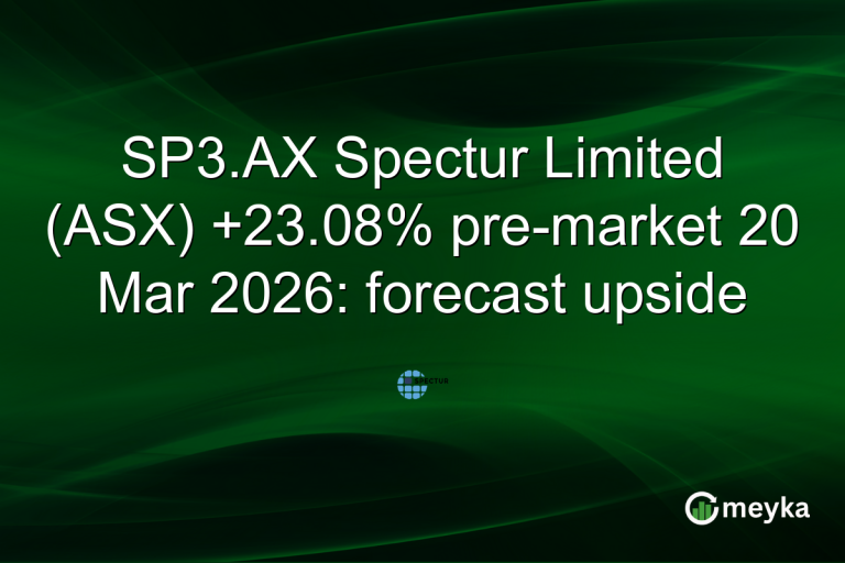 SP3.AX Spectur Limited (ASX) +23.08% pre-market 20 Mar 2026: forecast upside
