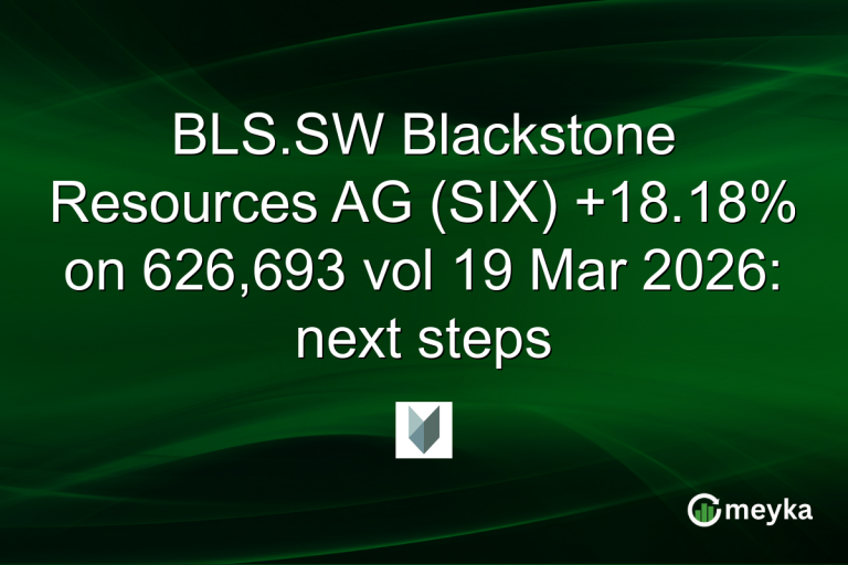 BLS.SW Blackstone Resources AG (SIX) +18.18% on 626,693 vol 19 Mar 2026: next steps