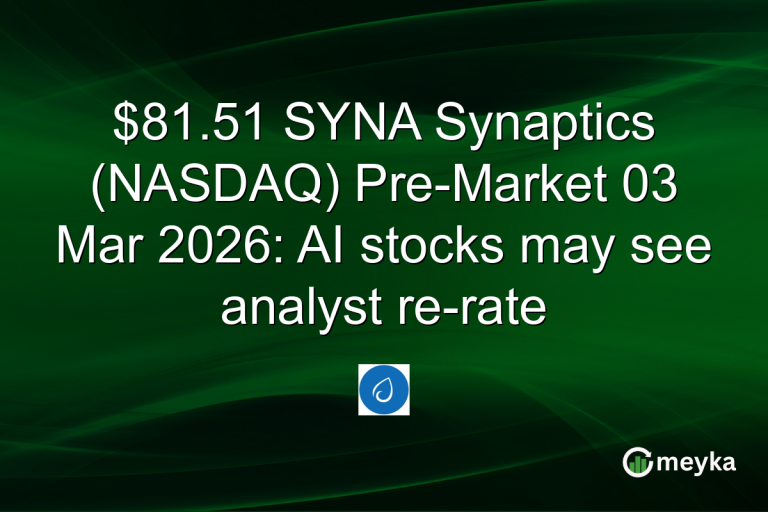 $81.51 SYNA Synaptics (NASDAQ) Pre-Market 03 Mar 2026: AI stocks may see analyst re-rate