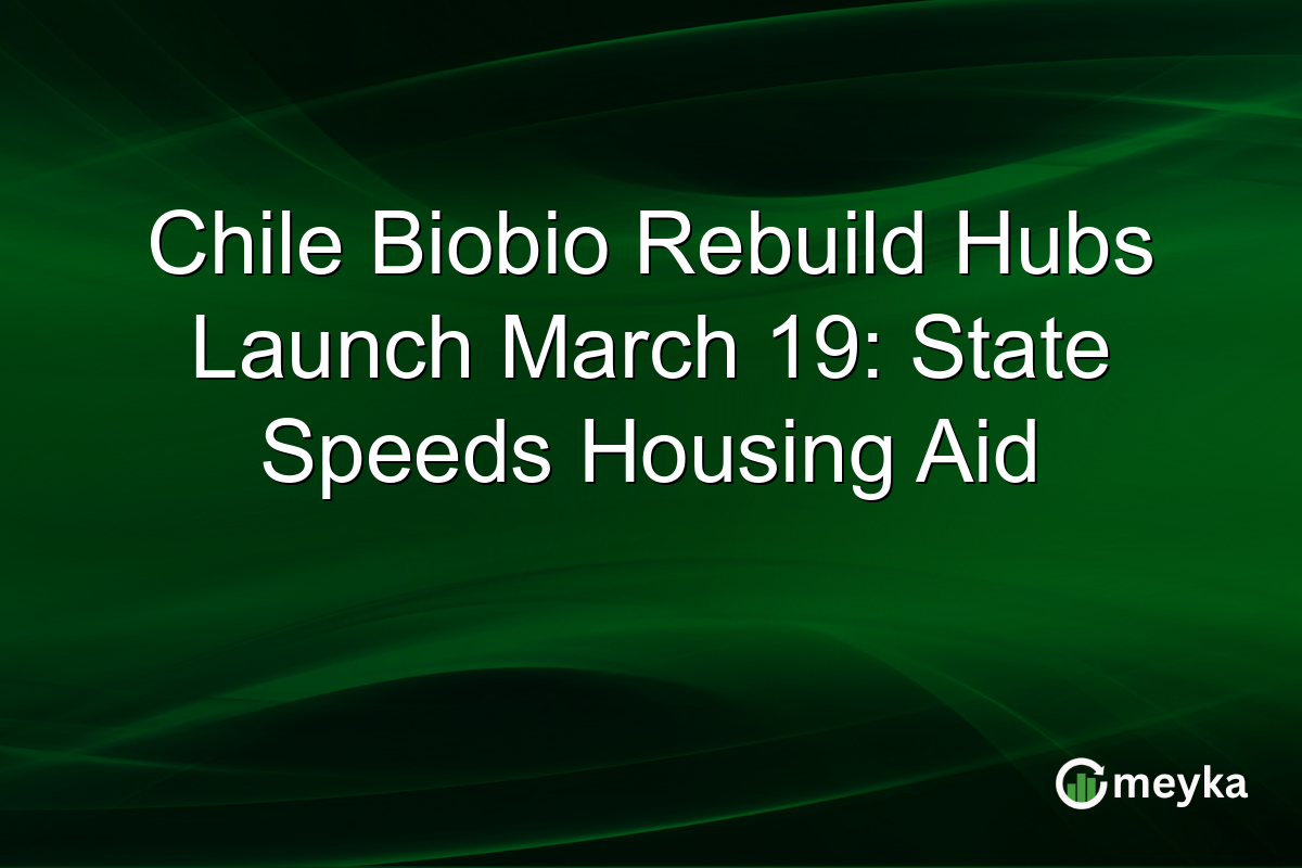 Chile Biobio Rebuild Hubs Launch March 19: State Speeds Housing Aid