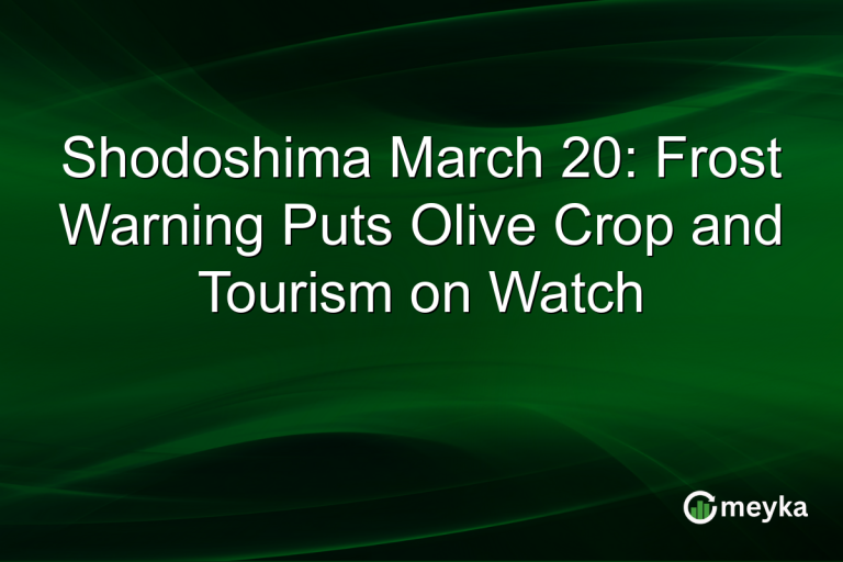 Shodoshima March 20: Frost Warning Puts Olive Crop and Tourism on Watch