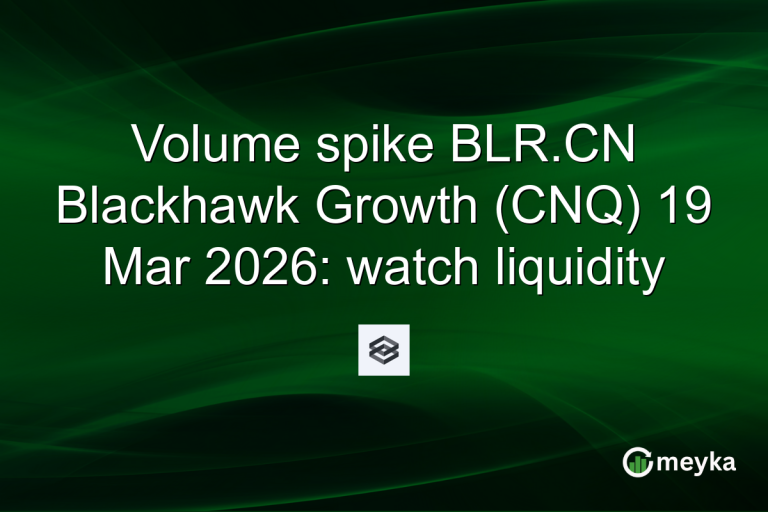 Volume spike BLR.CN Blackhawk Growth (CNQ) 19 Mar 2026: watch liquidity