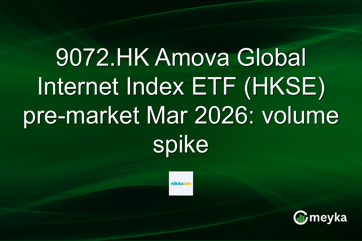 9072.HK Amova Global Internet Index ETF (HKSE) pre-market Mar 2026: volume spike