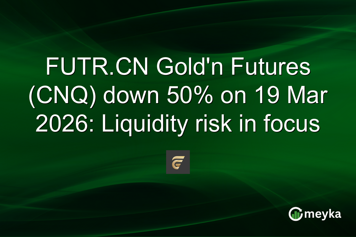 FUTR.CN Gold’n Futures (CNQ) down 50% on 19 Mar 2026: Liquidity risk in focus