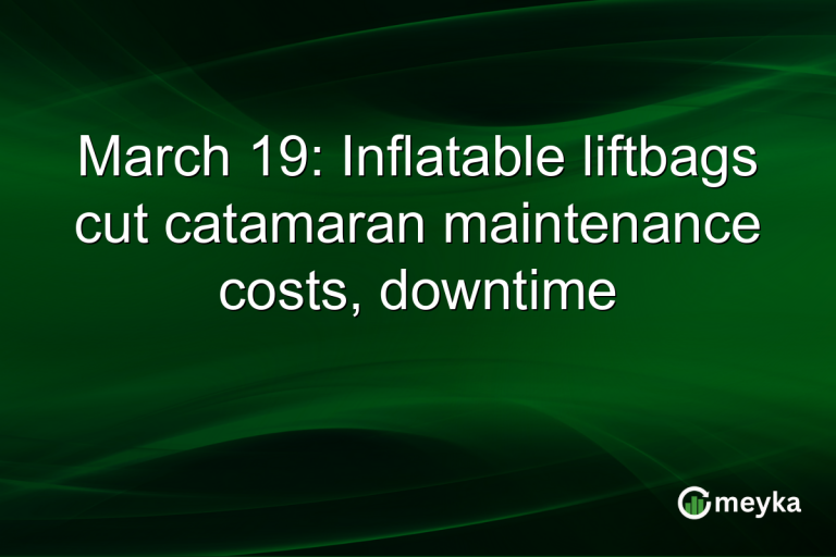 March 19: Inflatable liftbags cut catamaran maintenance costs, downtime