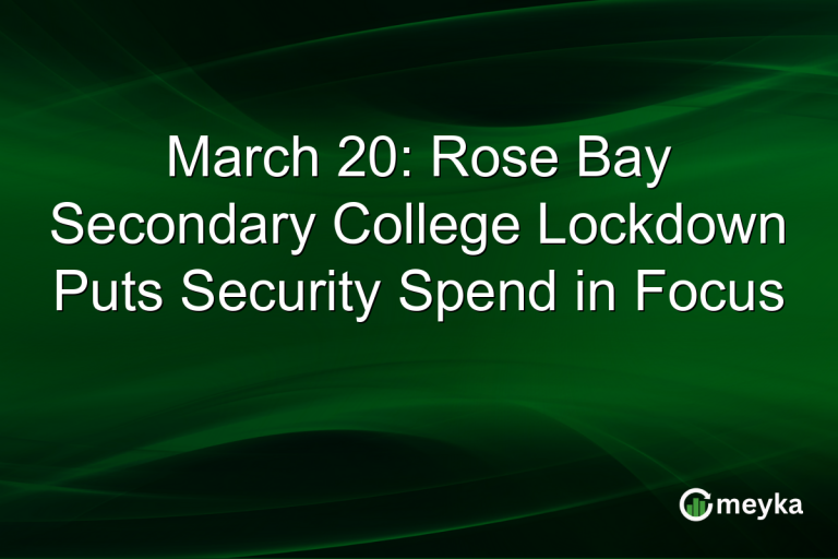 March 20: Rose Bay Secondary College Lockdown Puts Security Spend in Focus