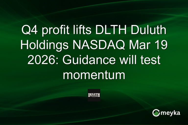 Q4 profit lifts DLTH Duluth Holdings NASDAQ Mar 19 2026: Guidance will test momentum